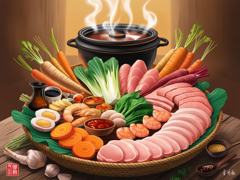 what ingredients are commonly used in nabe hotpot